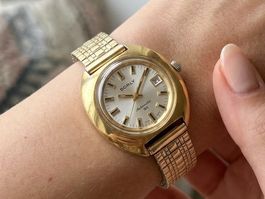 Vintage Dorly 25 Automatic EPSA Gehäuse 20 Mikron vergoldet