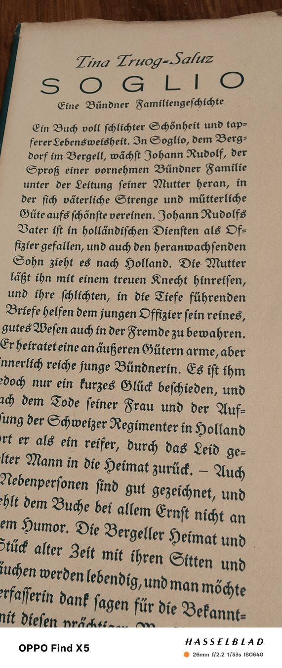 Bücher: Soglio – Gebraucht aus Volken von katz5 3