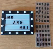 LED Leuchtbox mit Buchstaben - batteriebetrieben