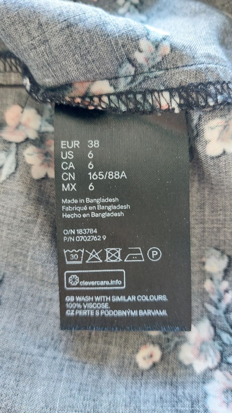 H&M Vestiti: Damen Kleid, grösse 38, mit Blumenmuster – Usato da Dettighofen venduto da monaso 4