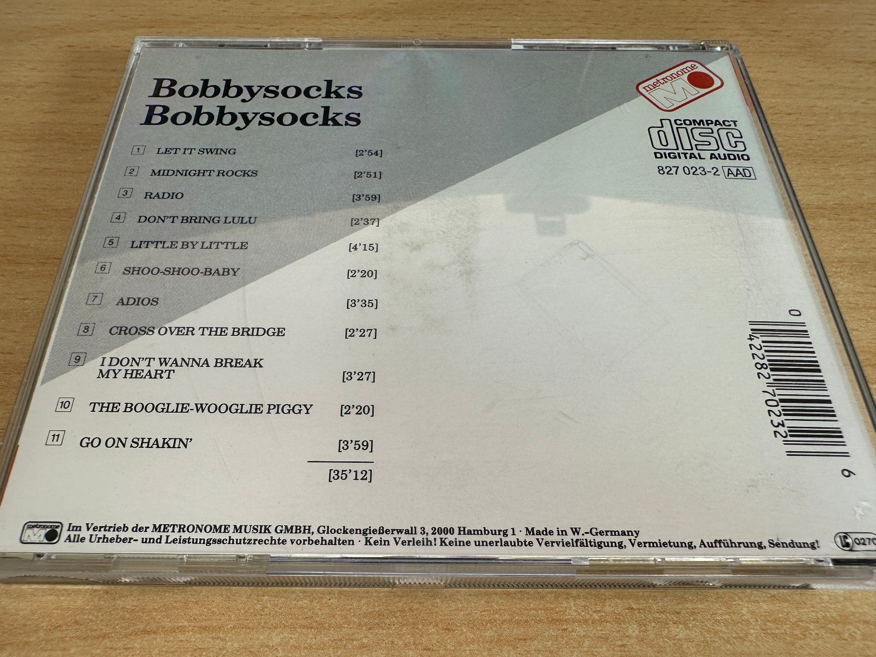 CD: Bobbysocks – Bobbysocks – Usato da Rikon im Tösstal venduto da Alpenmutz 1