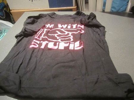 T-Shirt Grösse S, schwarz, Aufdruck
