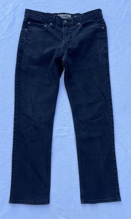 Levi’s Signature Skinny Jeans Schwarz W34 L30 Damen Stretch