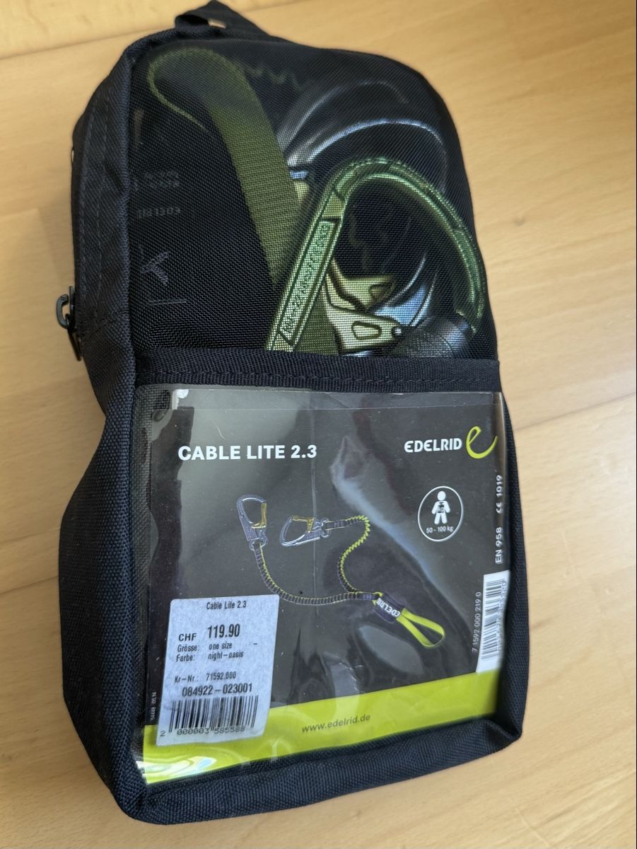 Pareti & prese d'arrampicata: Klettersteig-Set Edelrid, 1x gebraucht, one size – Nuovo e nell'imballaggio originale da Luzern venduto da SircardoSS350 1