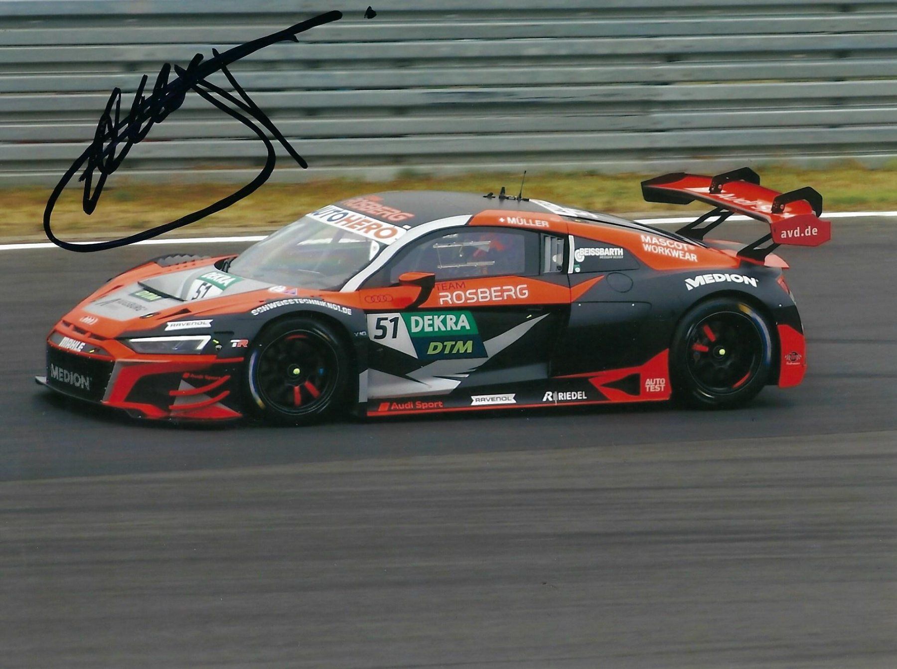 Autografi: Nico Müller, DTM 2022 – Usato da Aarburg venduto da Hktm
