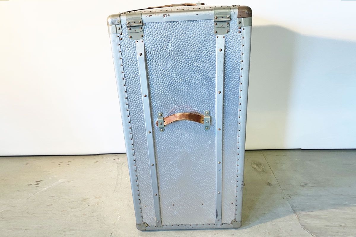 Valigie: Riesieger alter Metall Reisekoffer – Usato da Ballwil venduto da ClassicGallery 3