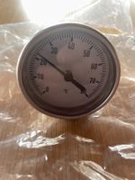 Metallthermometer Warmwasser-Rohr-Thermometer 0-80