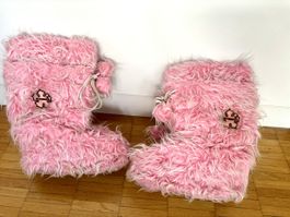 Y2K Pink Fell Boots / Snow Boots – Gr. 38/39 – wie neu