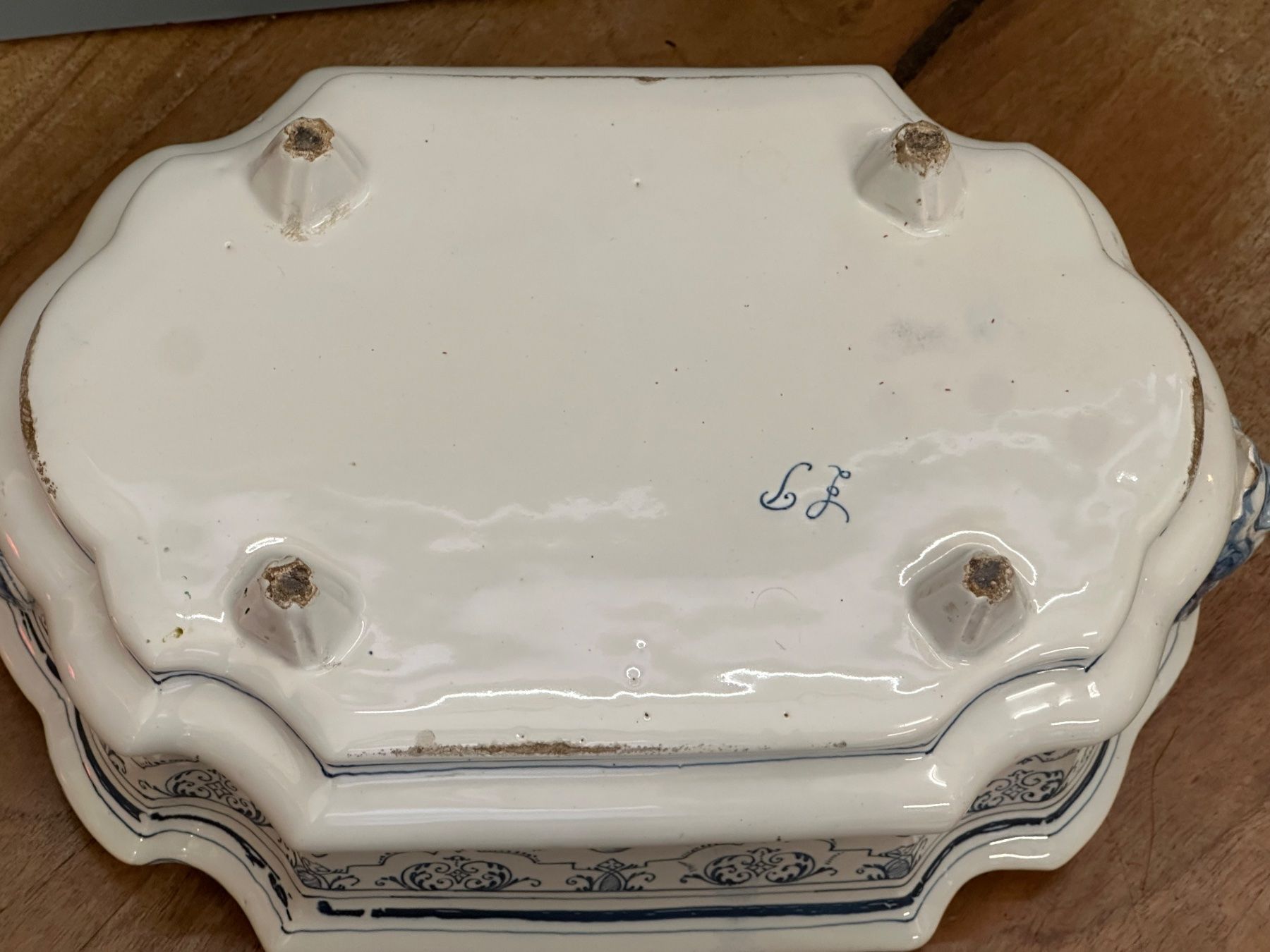 Geschirrsets: Fayence Suppenterrine mit Deckel – Gebraucht aus Otelfingen von Yossi-68 7