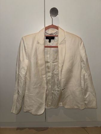 Blazer femme Mango blanc couleur crème état neuf