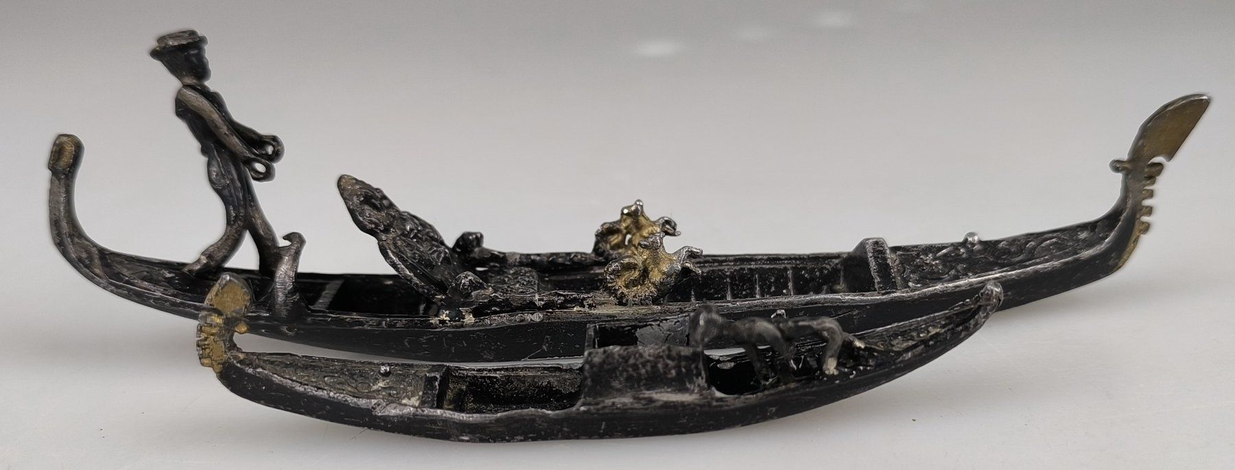 Statuette: Gondel-Miniaturen 2 Stk. - aus Messing – Usato da Rüti ZH venduto da Restwert_Rueti_ZH