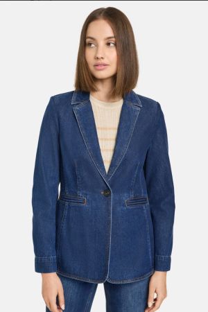 Taifun denim Blazer Gr. 44 blau Jeansjacke