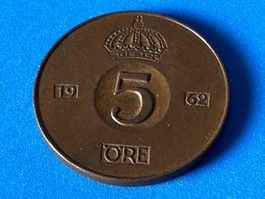 Sweden - 5 Öre 1962