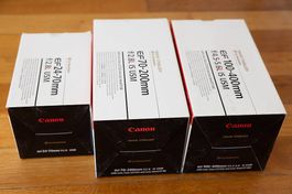 Canon EF L-Objektiv-Set  24-70mm / 70-200mm / 100-400mm