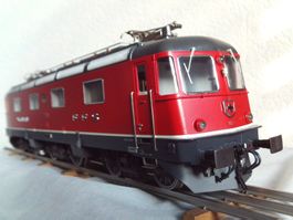 Hermann  Re 6/6 SBB rot  2 Leiter Gleichstrom Spur 0