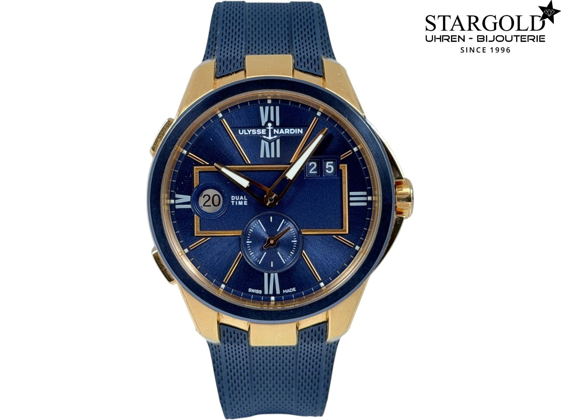 Ulysse Nardin Orologi: Ulysse Nardin Dual Time - 242-20/43 – Usato da Zürich venduto da Stargold-Uhren