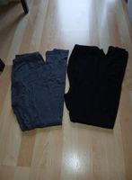 Umstandsmode Leggins Schwarz Grau Grösse S