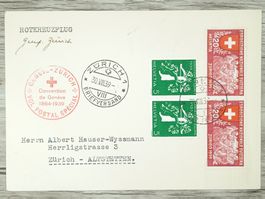 TR10 Carte Postale + Timbre Suisse 1939