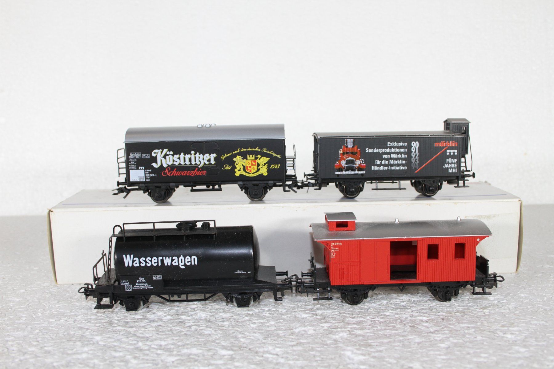 Märklin Modellini di ferrovie: 3x Märklin u. 1x Fleischmann AC Achsen – Usato da Triesen venduto da gleis8 1