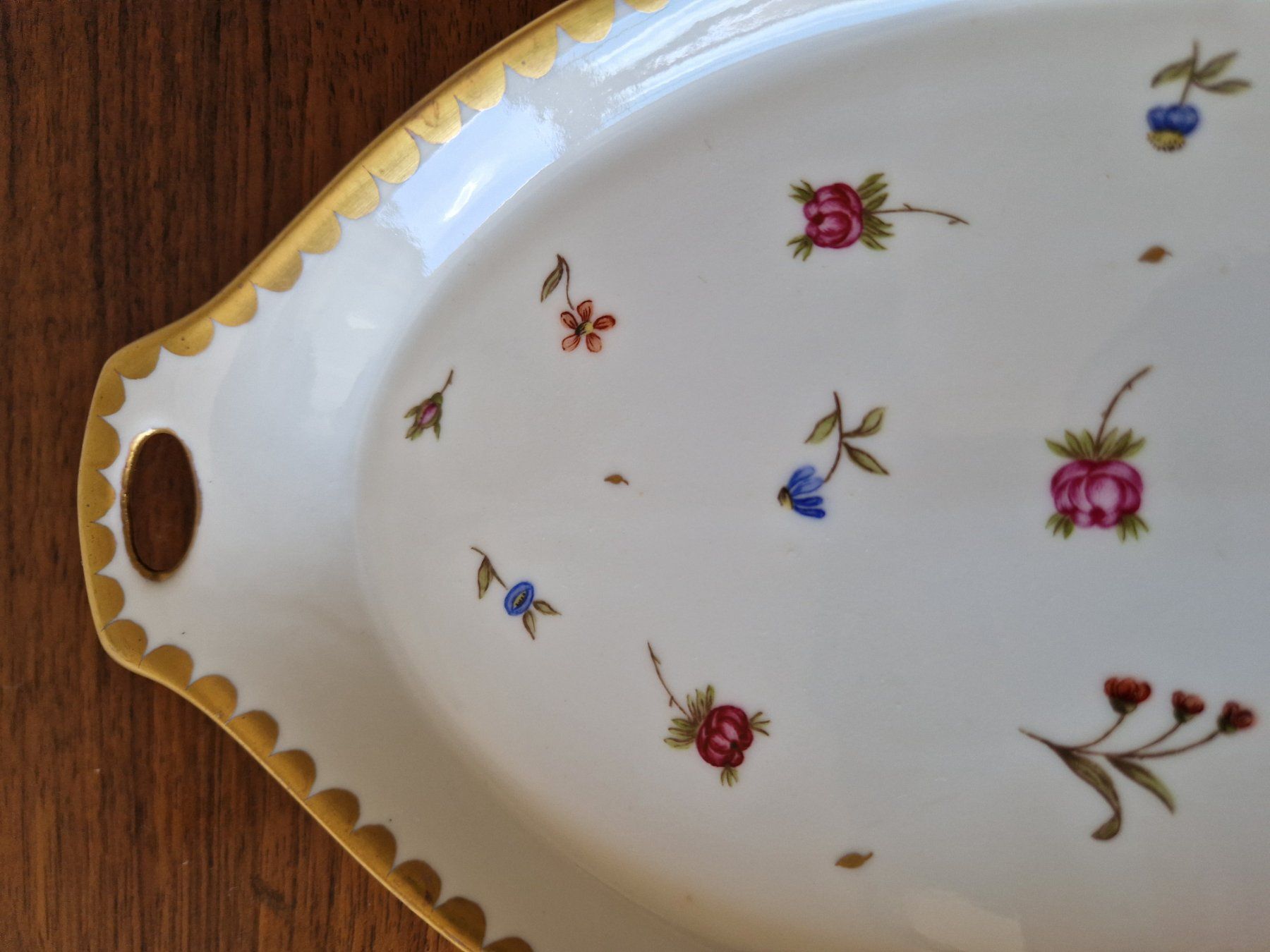 Piatti di portata: Schale mit Blumenmalerei, Langenthal – Usato da Bern venduto da Antikbatik 3