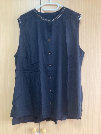Schwarze Bluse Gr. XXL