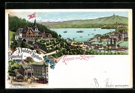 Litho Zürich, Dolder Bahn an Haltestell