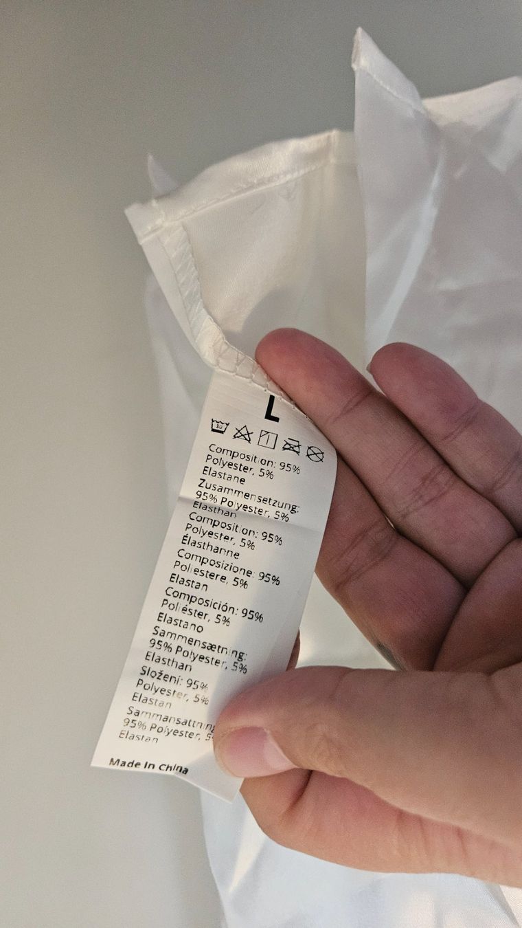 Blusen: Camicetta bianca tg.L poliestere – Gebraucht aus Melano von H-Sara 2