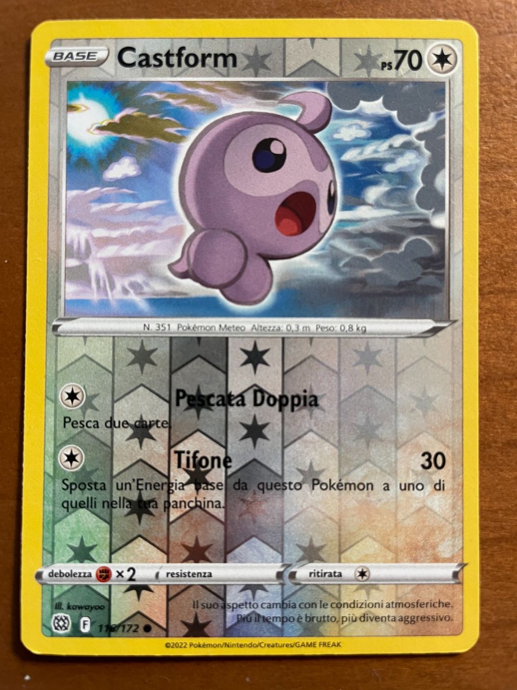 Pokémon Carte collezionabili: Pokemon Castform Reverse (Versand gratis) – Nuovo (secondo la descrizione) da Chur venduto da Angerson