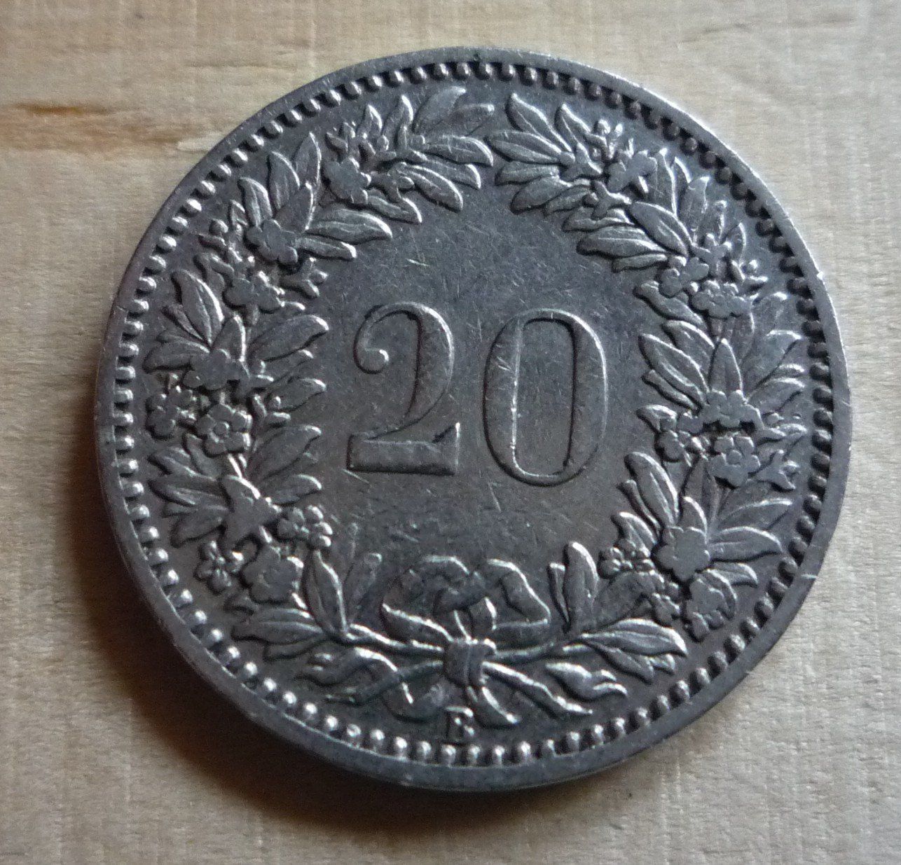 Alle Münzen: 20 Rappen 1903, ss – Gebraucht aus Rieden SG von Sammelfreund 1