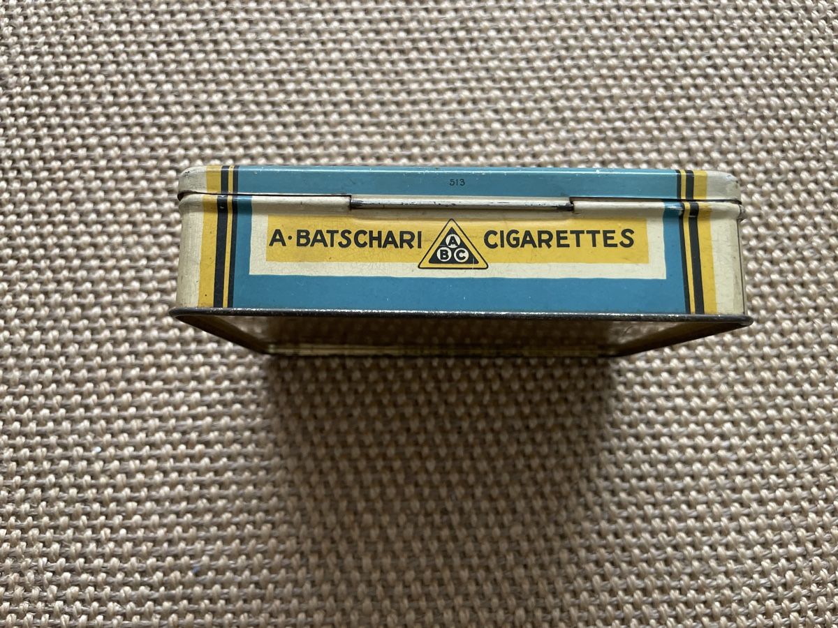 Barattoli: Antike Zigaretten Blechdose A. Batschari Tufuma – Usato da Winterthur venduto da cheerio97 4