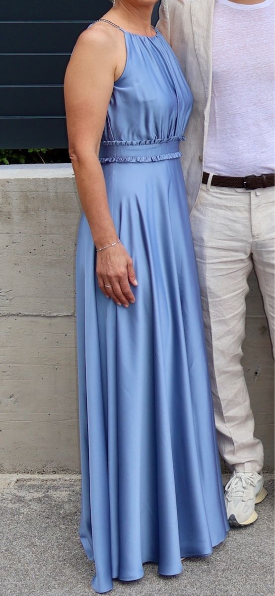 Kleider: Abendkleid Swing blau Grösse 36 mit Schlitz – Neu (gemäss Beschreibung) aus Glattbrugg von SMusic98 1