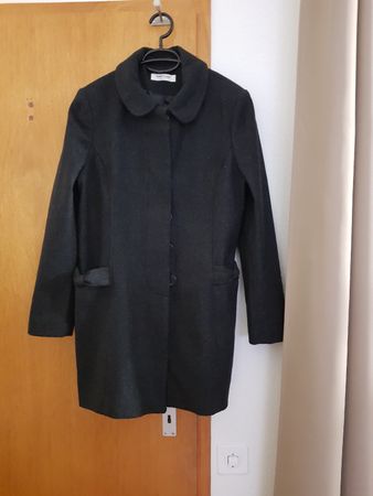 Manteau laine anthracite NAF NAF