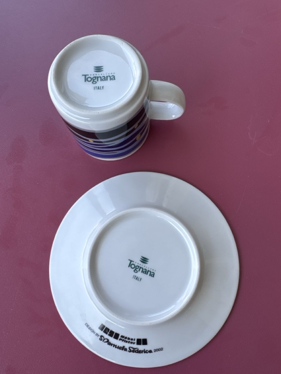 Pfister Tazze: Espressotasse mit Unterteller Tognana Design – Nuovo (secondo la descrizione) da Unterentfelden venduto da Loonah 2