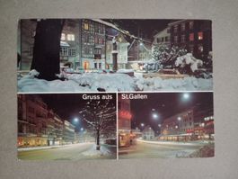 AK St.Gallen Stadt Winter mehrbildrig 1977
