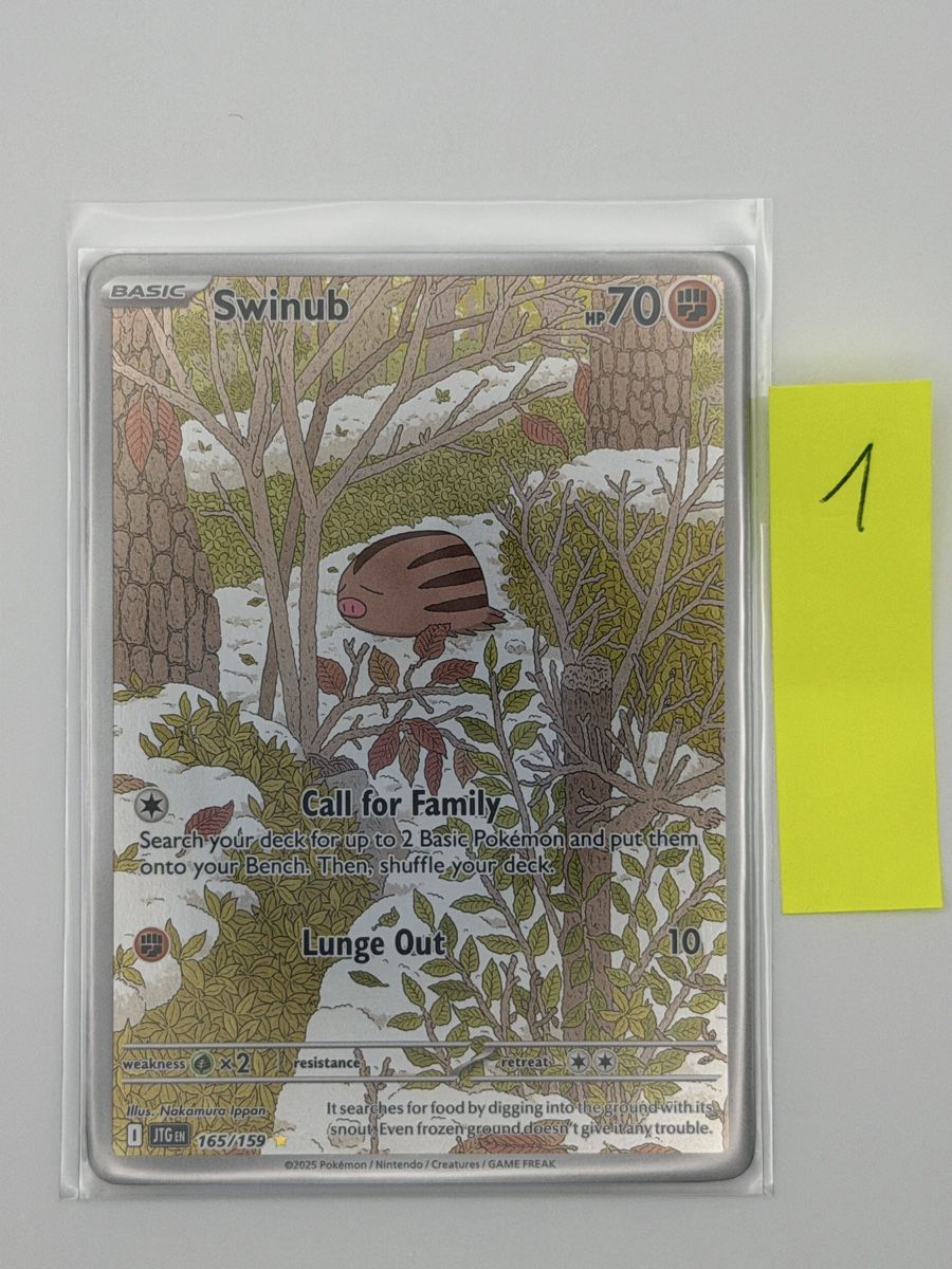 Pokémon Carte collezionabili: Pokémon Swinub 165/159 – Nuovo (secondo la descrizione) da Uster venduto da CDM96