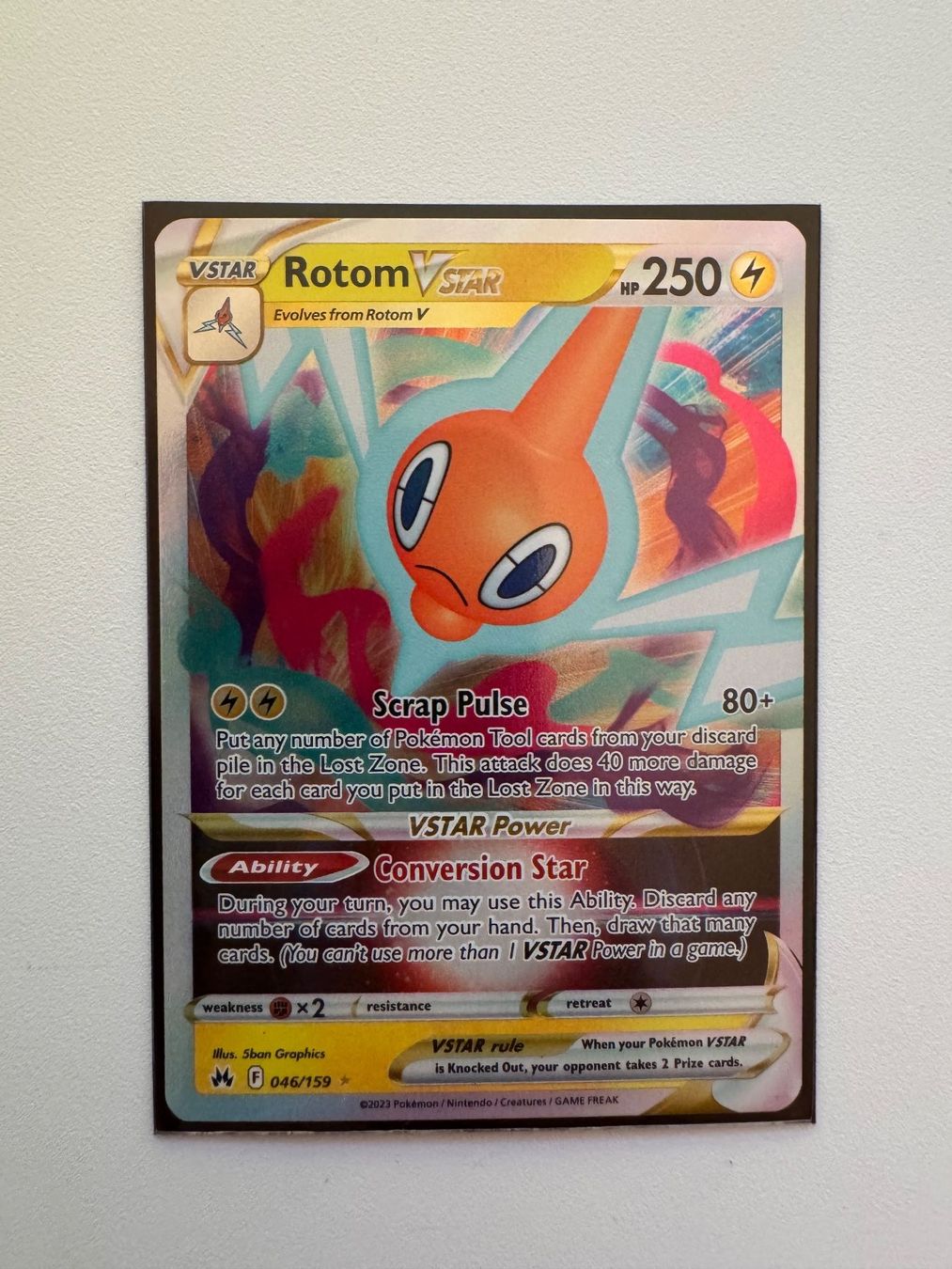 Pokémon Carte collezionabili: Rotom VSTAR Pokemon CRZ 046/159 – Nuovo (secondo la descrizione) da Winterthur venduto da hershanking