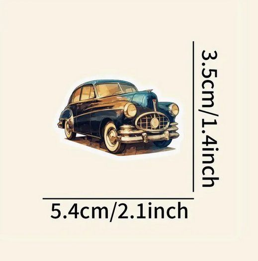 Aufkleber: 54 VERSCHIEDENE AUFKLEBER, OLDTIMER NEU+OVP – Neu und originalverpackt aus Bad Ragaz von Schtupsi