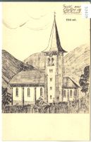 Projet pour l'Eglise de Finhaut - Cote est