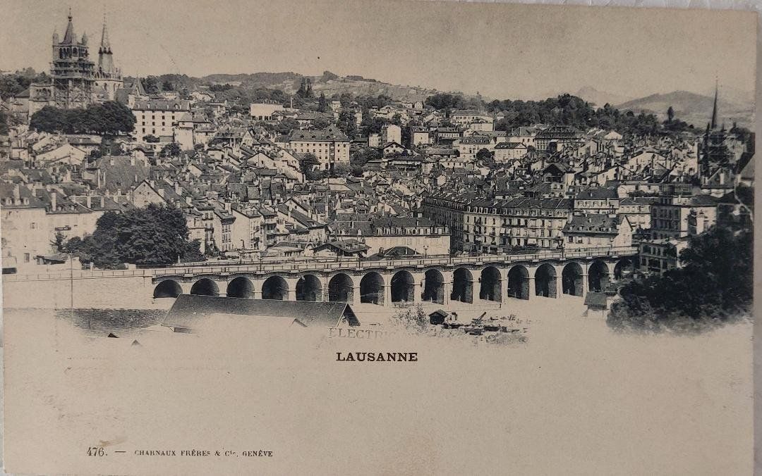 Cartoline postali: LAUSANNE – Usato da Delémont venduto da Domdom1