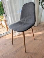 4 Esszimmerstühle, dunkelgrau, skandinavisches Design