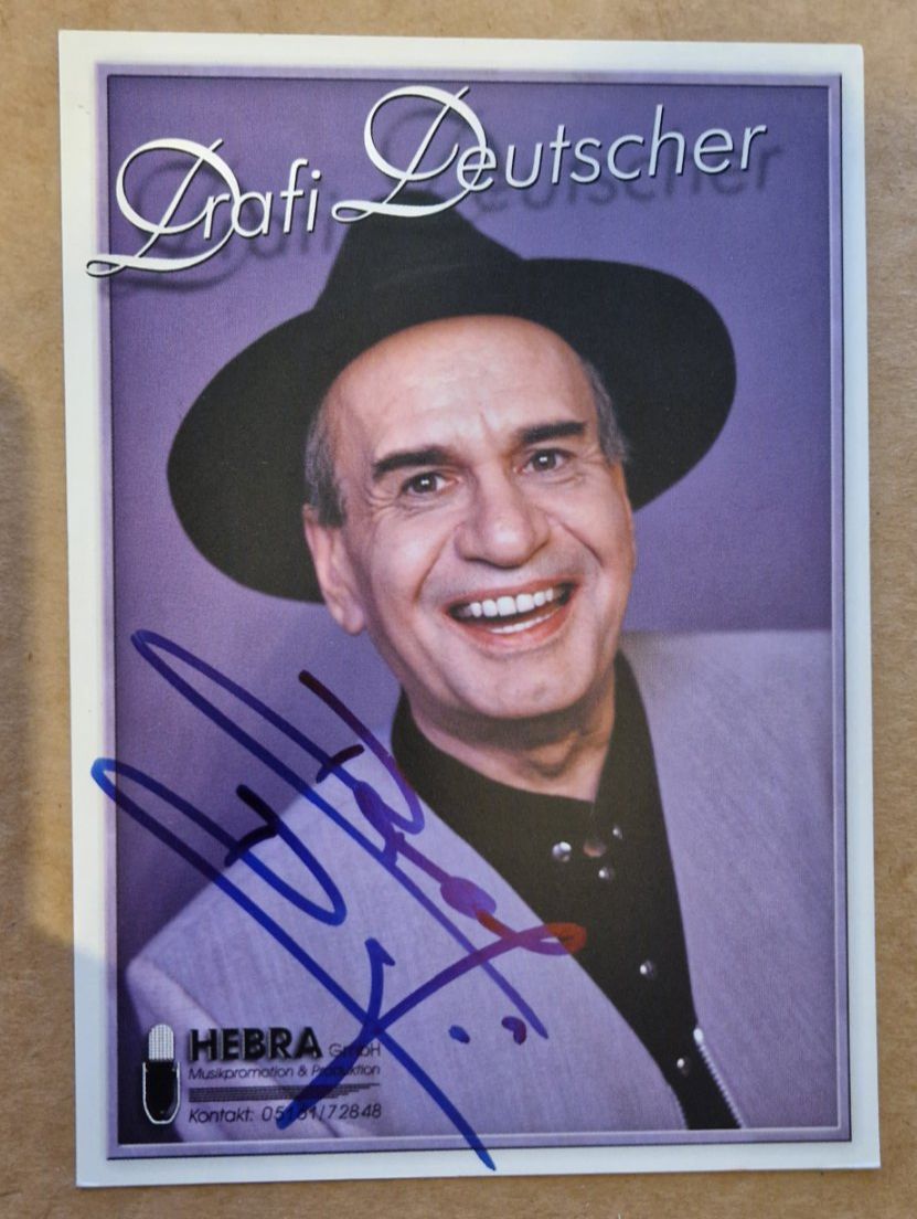 Autografi: Drafi Deutscher - handsigniert - verstorben – Usato da Menziken venduto da Autogramme