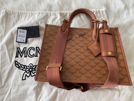 MCM Shopper "Himmel" cognac - mittelgrosse Tragetasche