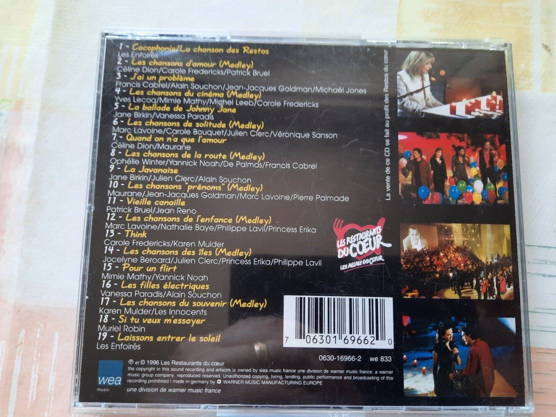 CDs: Cd La soirée des enfoirés 96 – D'occasion à Pully par bro_n52j 1