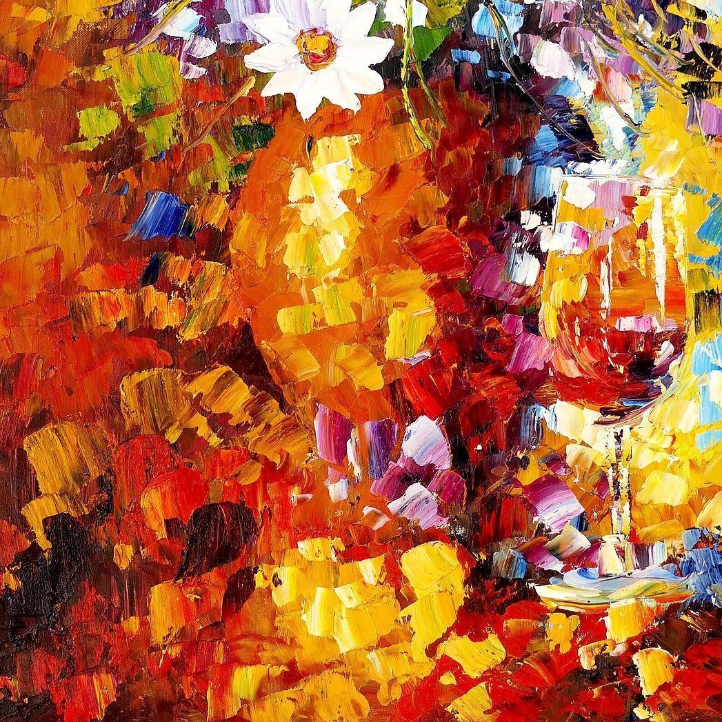 Reproduktionen & Neuware: Abstrakt - Vase mit bunten Blumen – Neu (gemäss Beschreibung) aus Larnaca von KunstDepot24 2