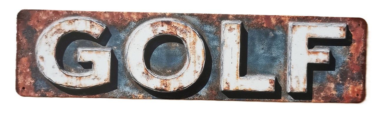 Insegne: GOLF  - Blechschild (neu, OVP) – Nuovo e nell'imballaggio originale da Wilen b. Wollerau venduto da morethanmusic
