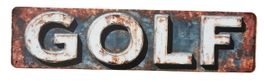 GOLF  - Blechschild (neu, OVP)