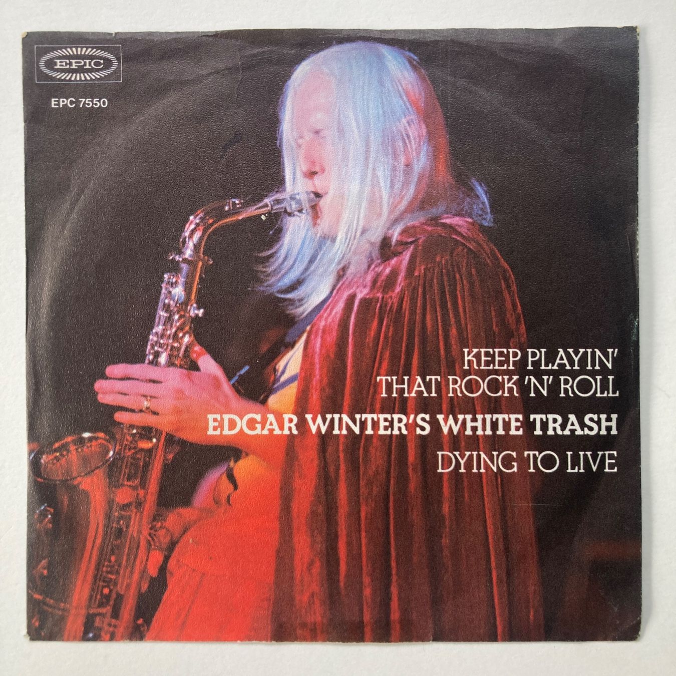 Dischi in vinile: EDGAR WINTER`S WHITE TRASH,KEEP PLAYIN, SINGLE, 1971, ROCK – Usato da Thun venduto da estrol