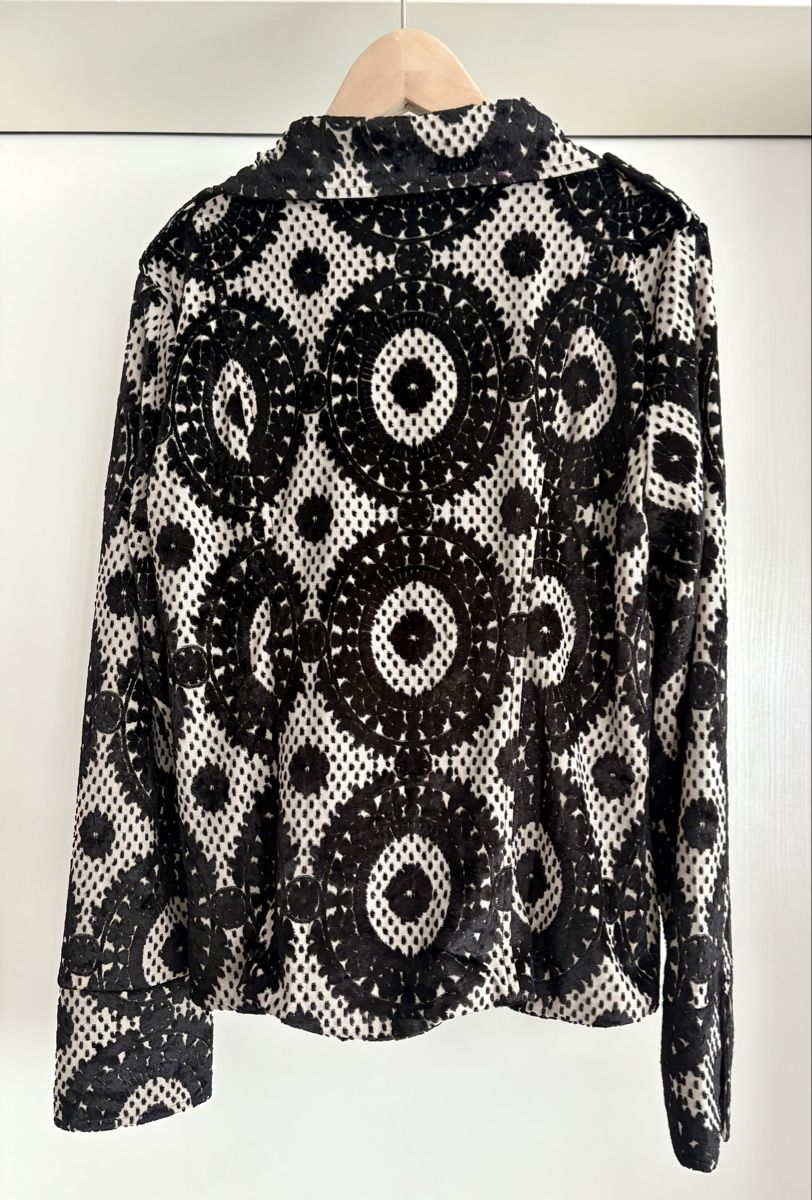 Theory Giacche: Theory Black & White Print Moto jacket-size L – Usato da Zürich venduto da ron_t88f 5