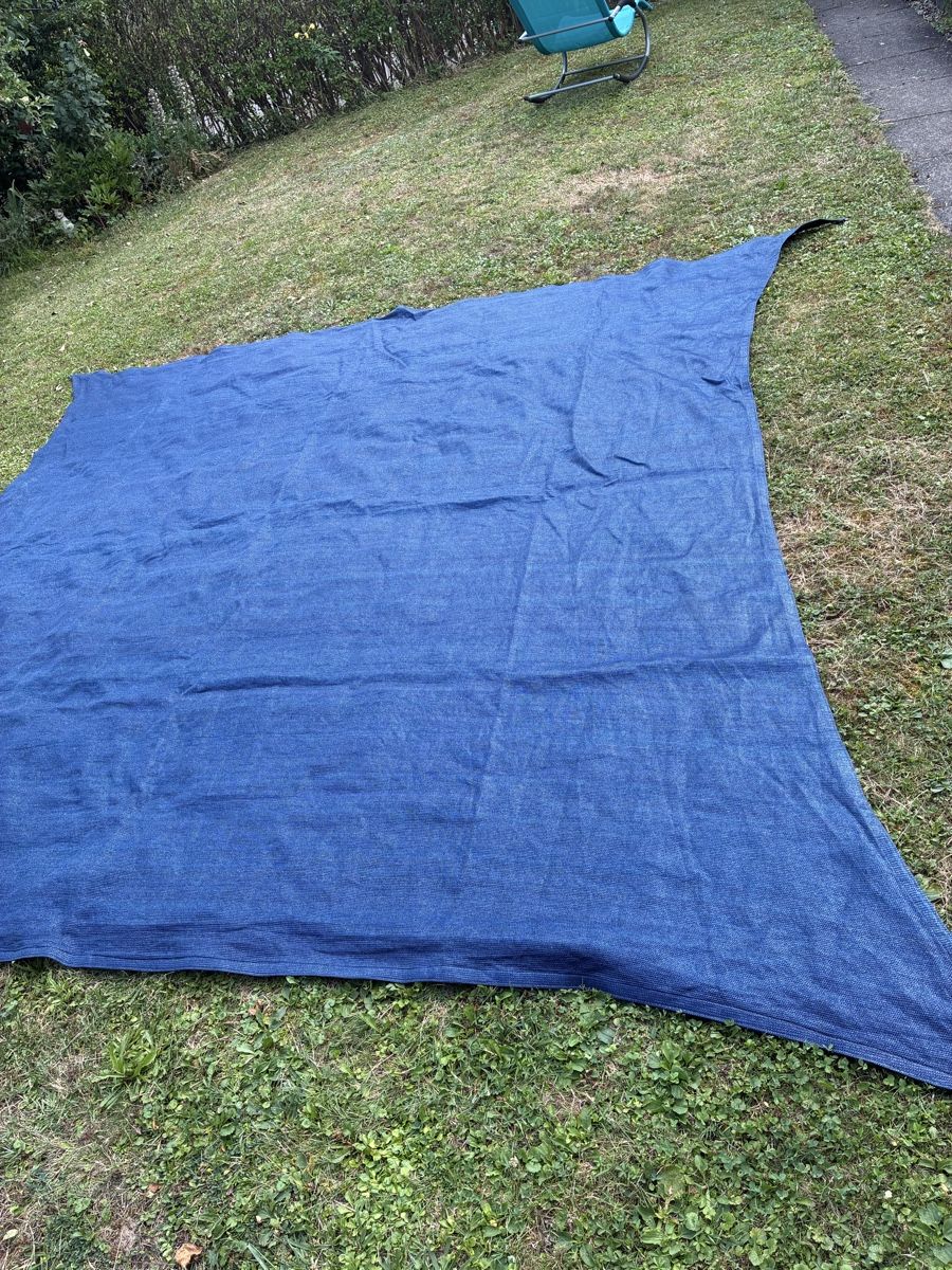 Ombrelloni: Sonnensegel, dunkelblau, rechteckig, ca. 3 Meter – Usato da Zürich venduto da Sylvie0011 1