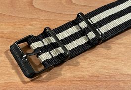 Vintage NOS Uhren Nato Armband Bandanstoss 22mm NEU